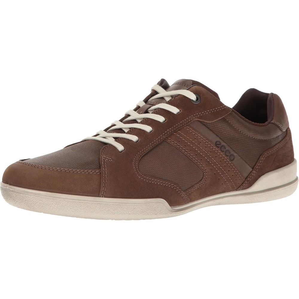 ECCO Enrico Retro Lace Up Oxford Shoe Brown Sz 47 Business Casual Comfort Office